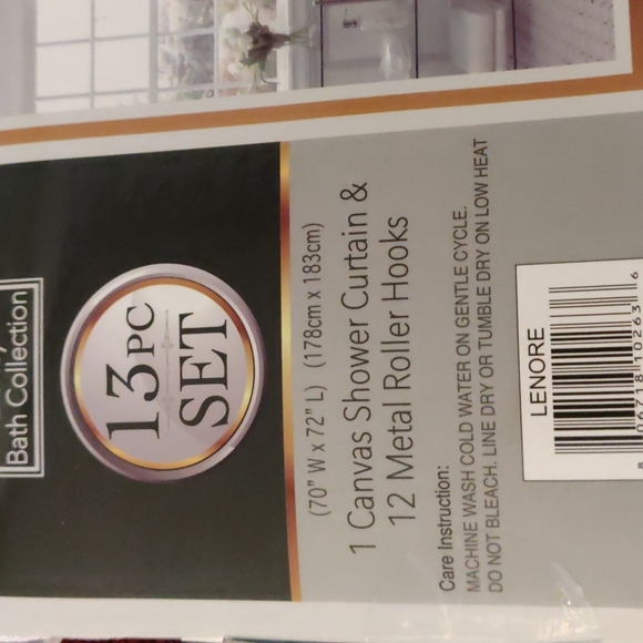 Lenore Elephant Shower Curtain Set - Picture 7 of 8